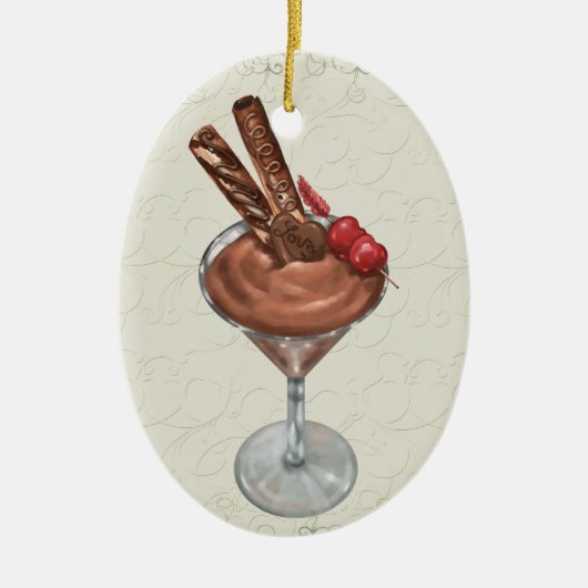 Chocolademousse - SRF Keramisch Ornament (Voorkant)