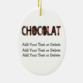 Chocolademousse - SRF Keramisch Ornament (Achterkant)