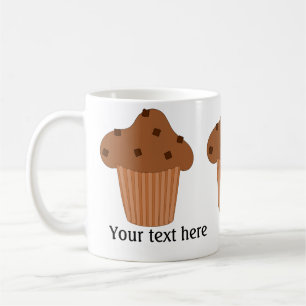 Chocolademuffin: Jouw tekst toevoegen Koffiemok