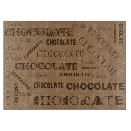Chocoladeontwerper Glass Cutting Board - Giften Snijplank (Voorkant)
