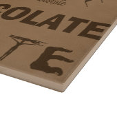 Chocoladeontwerper Glass Cutting Board - Giften Snijplank (Hoek)