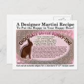 Chocoladepaashaas - Tini Martini Recept Kaart (Voorkant / Achterkant)