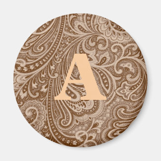 Chocoladepaisleymonogram Magneet