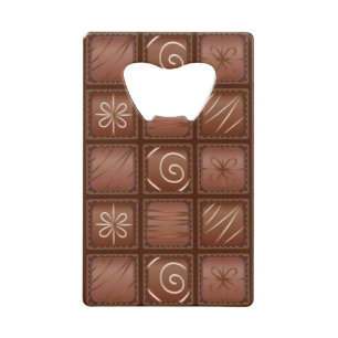Chocoladepatroon Creditkaart Flessenopener