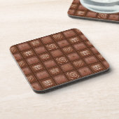 Chocoladepatroon Drankjes Onderzetter (Linkerzijde)