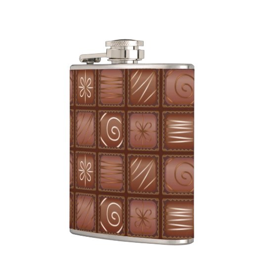 Chocoladepatroon Heupfles (Links)