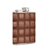 Chocoladepatroon Heupfles (Rechts)