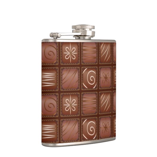 Chocoladepatroon Heupfles (Rechts)