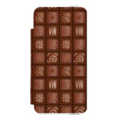 Chocoladepatroon Incipio iPhone Portemonnee Hoesje (Voorkant Agenda)