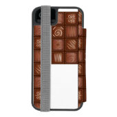 Chocoladepatroon Incipio iPhone Portemonnee Hoesje (Agenda Achterkant)
