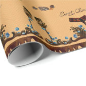 chocoladepatroon inpakpapier (Rol Hoek)