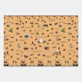  chocoladepatroon inpakpapier vel (Voorkant 3)