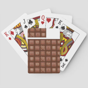 Chocoladepatroon Pokerkaarten
