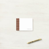 Chocoladepatroon Post-it® Notes (Op bureau)