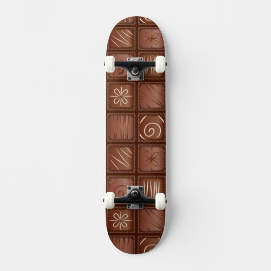 Chocoladepatroon Skateboard (Voorkant)