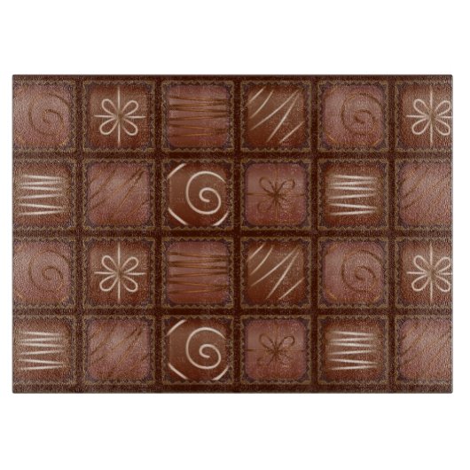 Chocoladepatroon Snijplank (Voorkant)