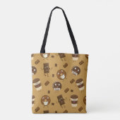 Chocoladepatroon Tote Bag (Achterkant)
