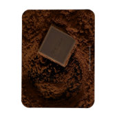 Chocoladeplein in chocoladepoeder magneet (Verticaal)