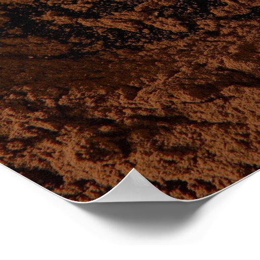 Chocoladeplein in chocoladepoeder poster (Hoek)