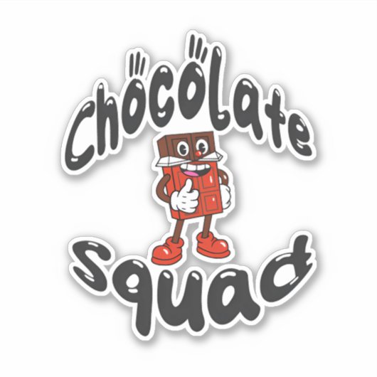 Chocoladeplein Sticker (Voorkant)