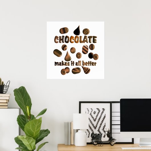 ChocoladePoster Poster (Thuiskantoor)