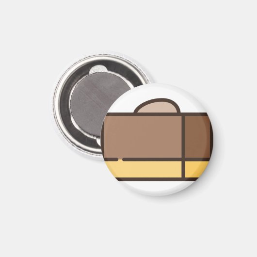 chocoladepot magneet (Voorkant / Achterkant)