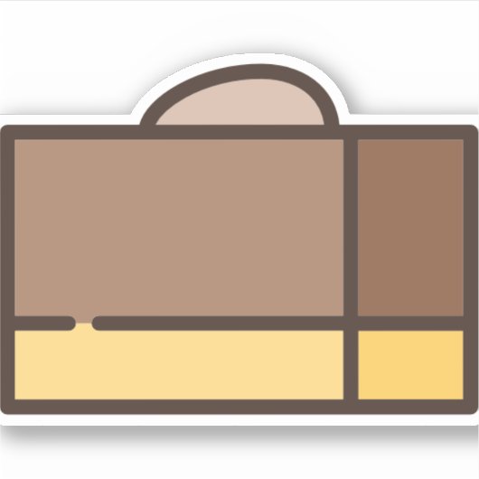 chocoladepot sticker (Voorkant)