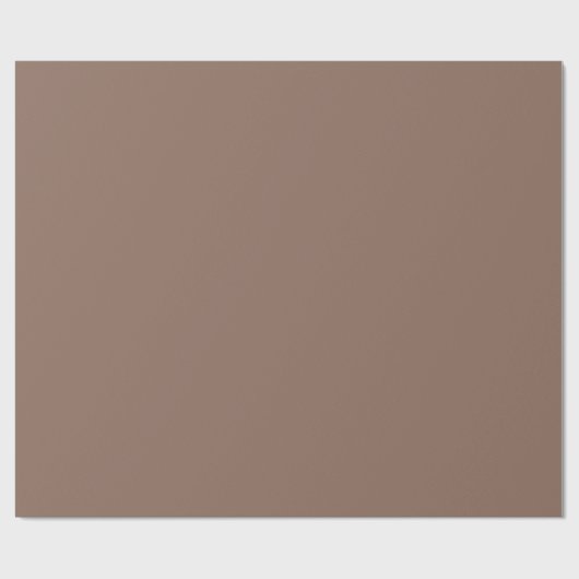 Chocoladepudding Effen kleur Cadeaupapier (Vlak)