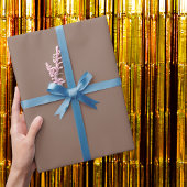 Chocoladepudding Effen kleur Cadeaupapier