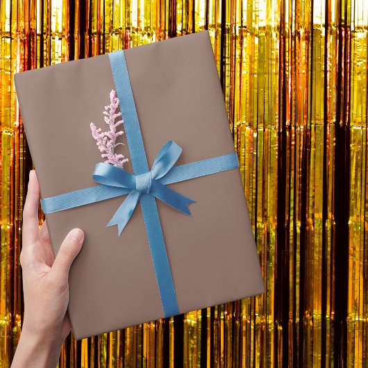 Chocoladepudding Effen kleur Cadeaupapier