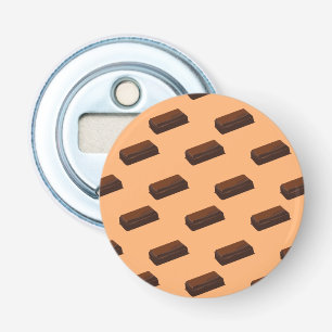 Chocoladereep Cocoa Liefhebbers Chocolade Verslaaf Button Flesopener