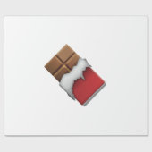 Chocoladereep - Emoji Cadeaupapier (Vlak)