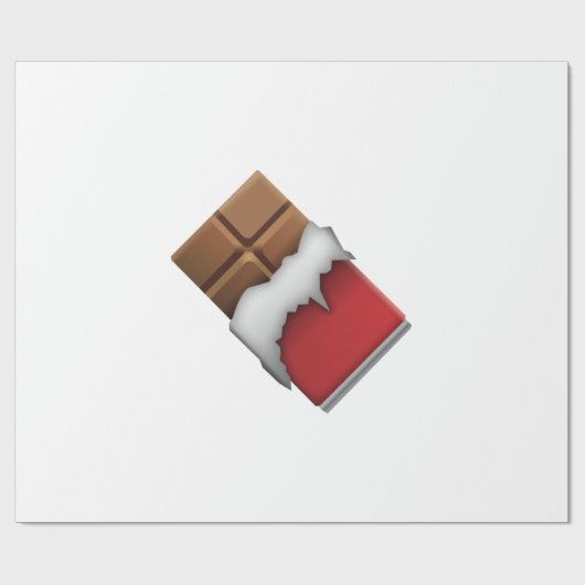 Chocoladereep - Emoji Cadeaupapier (Vlak)