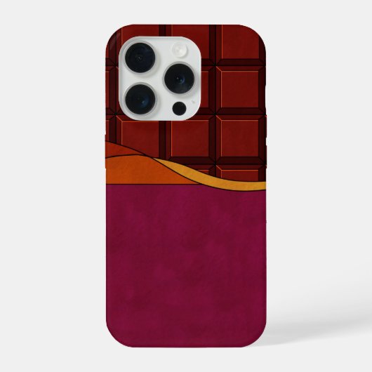 Chocoladereep iPhone Hoesje (Achterkant)