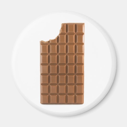 Chocoladereep met een ontbrekende bijtmagneet magneet (Voorkant)