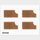 Chocoladereep met een ontbrekende bite sticker (Vel)