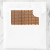 Chocoladereep met een ontbrekende bite sticker (Tas)