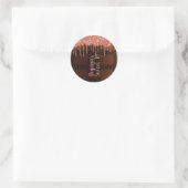 Chocoladereep Pink Glitter Drip Sweet 16 Ronde Sticker (Tas)