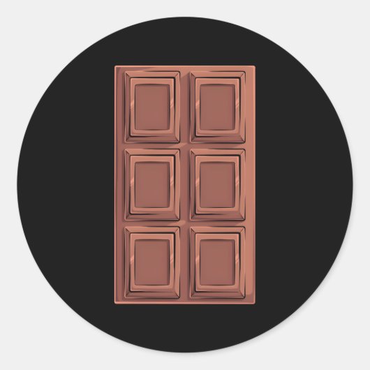 Chocoladereep S'Mores Camg Ronde Sticker (Voorkant)