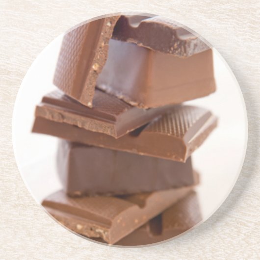 Chocoladerepen Zandsteen Onderzetters (Voorkant)