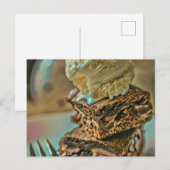 Chocoladeroomcrèmecake Briefkaart (Voorkant / Achterkant)