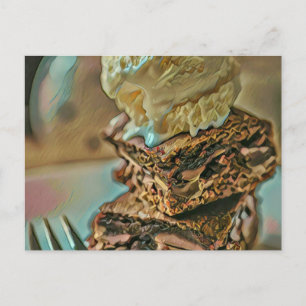 Chocoladeroomcrèmecake Briefkaart