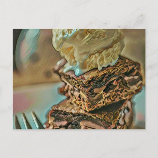 Chocoladeroomcrèmecake Briefkaart (Voorkant)