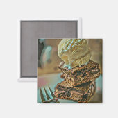 Chocoladeroomcrèmecake Magneet (Voorkant / Achterkant)