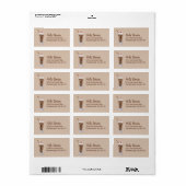 chocoladeshake etiket (Full Sheet)