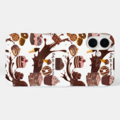 Chocoladesmaak snoepjes met patroon voor chocolove Case-Mate iPhone case (Achterkant (horizontaal))