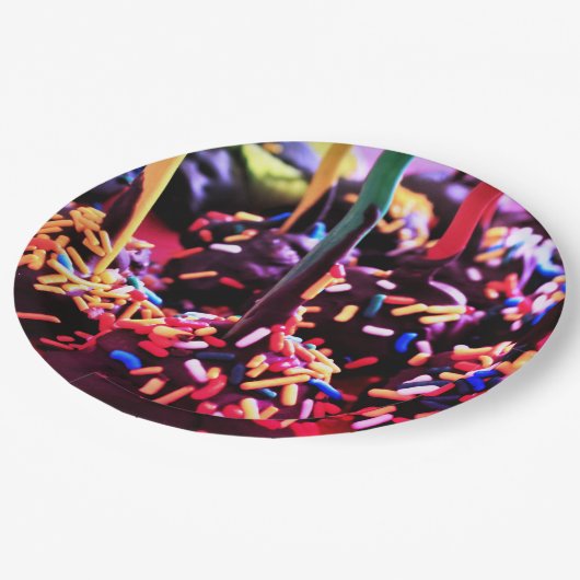 ChocoladeSnoep Papieren Bordje (Gekanteld)