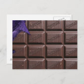 chocoladestaaf briefkaart, briefkaart van chocolad (Voorkant / Achterkant)