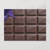 chocoladestaaf briefkaart, briefkaart van chocolad (Voorkant)
