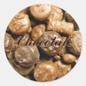 ChocoladeSticker Ronde Sticker (Voorkant)